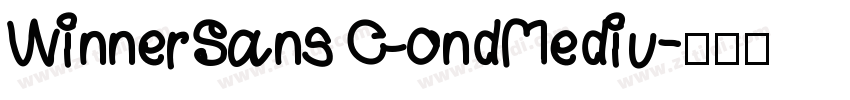 WinnerSans CondMediu字体转换